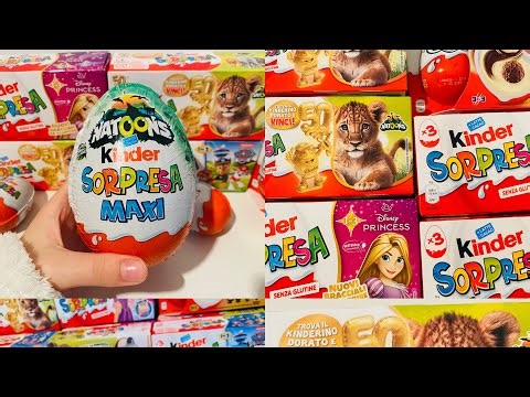 XXL Compilation Kinder Surprise ASMR Unboxing