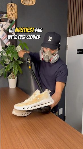 Professional Shoe Cleaning! On Cloud Sneakers! #restoration #shoecleaner