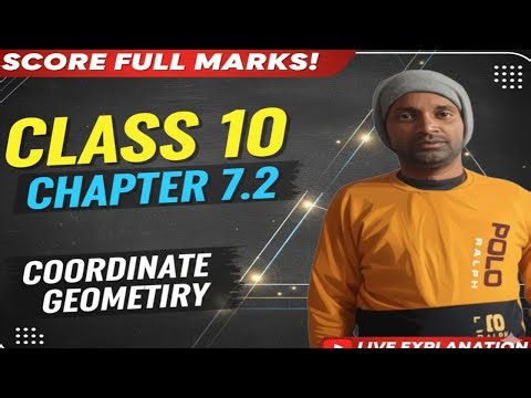 Coordinate Geometry class 10 HINDI II Full Explanation ll nirdeshank jyamiti part-2