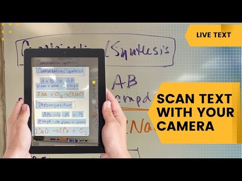 Live Text - How to Scan Text With Your Camera