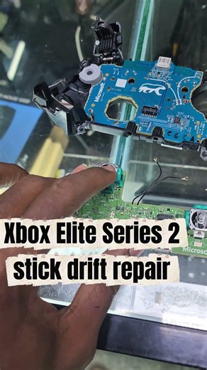 Xbox Elite Series 2 controller stick drift repair. #stickdrift #xboxrepair #shorts