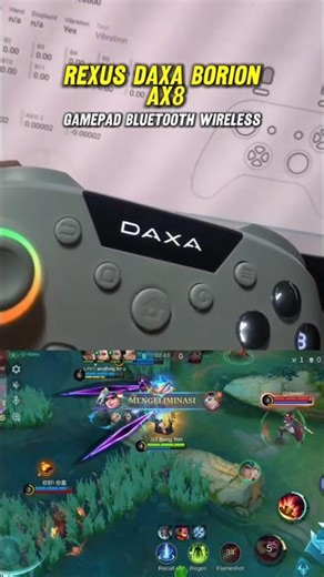 Gamepad Premium Rexus Borion AX8 Gyro Sensor 🎮🔥 #shorts #gamepad #mlbb