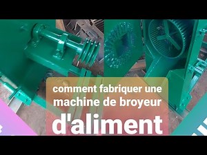 comment fabriquer une machine de broyeur d'aliment