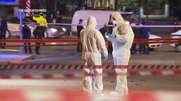 Witness recounts scene after bomb planted near Greece's main railway company's office explodes