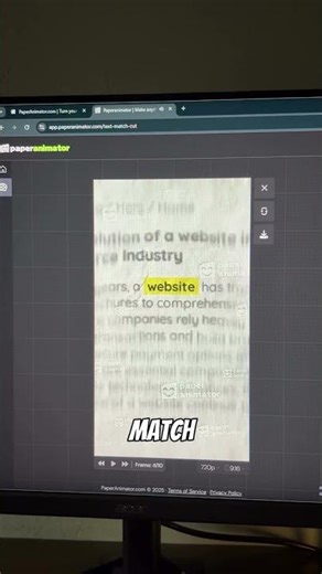 The easiest way to make viral 'Paper Match Cut' animations! 📄🎬 🚀 #TechTips #ContentCreator #short