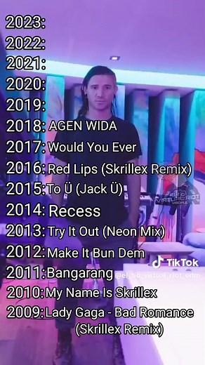 Skrillex Music Evolution 2009-2023