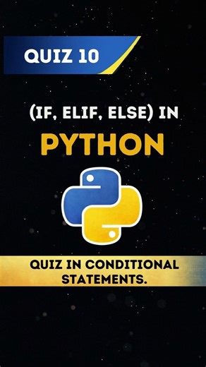 conditional statements in python | quiz 10 #python #learnpython #codewithasim