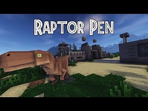 Minecraft Jurassic Park Raptor Pen