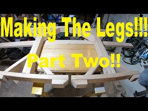Table legs out of 2x4's Cheap.