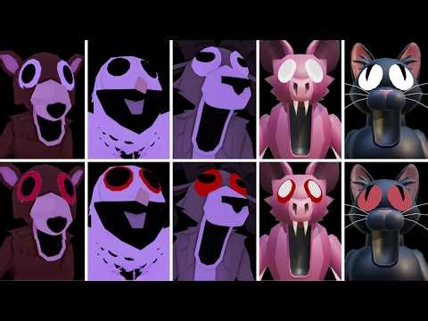 99 Nights in the Forest - DEER VS OWL VS RAM VS BAT VS CAT VS SATRVING CAT | Jumpscare - Roblox