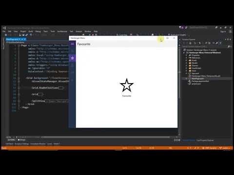 Build Hamburger Menu Responsive in #UWP
