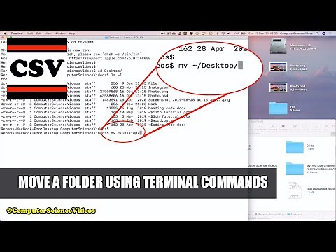 How to MOVE a Folder Using Terminal Commands On a Mac Computer - Basic Tutorial | New