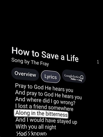 Understanding 'How to Save a Life' by The Fray