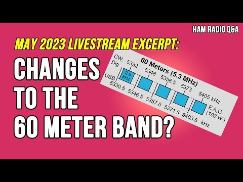 Ask Michael, KB9VBR: FCC Proposes Changes to the 60 meter band #HamRadioQA