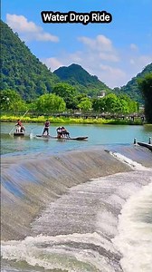 Insane Bamboo Raft Drop Experience#shortsfeed #travel