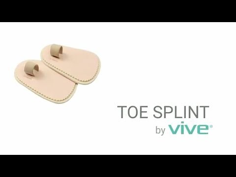 Toe Splint by ViveSole -Hammer Toe Straightener Brace Cushion For Claw, Broken & Crooked Toes