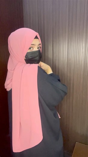 🌸Cute Easy Hijab Tutorial | Ramadan Hijab | Georgette Chiffon Hijab Style #hijab #subscribe #like