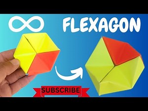 How to make infinity flexagon very easy 3 step. paper infinite toy | paper flexagon origami toy.