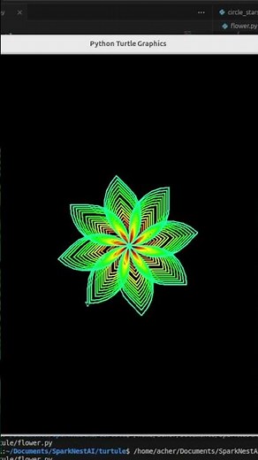 CREATE Beautiful FLOWERS with Python Turtle in Minutes!