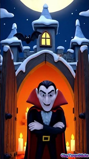 🎃 Dracula Meets Christmas 🎅 | Clay Town Sticks Holiday Crossover | Halloween Short Film