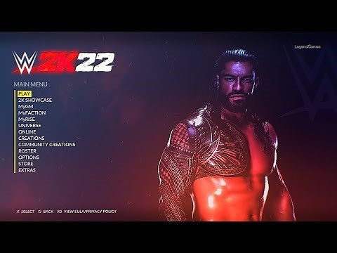 WWE 2K22 Main Menu, Game Modes & Match Types | PS4/XB1 Concept