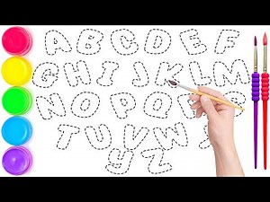 Alphabet Drawing & Painting for Children / Easy Step by Step Draw & Paint Alphabet A to Z, Ks Art
