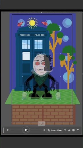 More Fun Using Adobe Turntable with Doctor Who Vector Character Designs