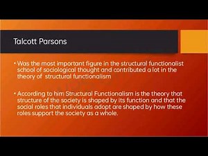 Structural Functionalism