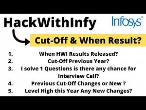 HackWithInfy Cut-Off(Previous Vs New Comparison) | When Results | Hackwithinfy All Queries
