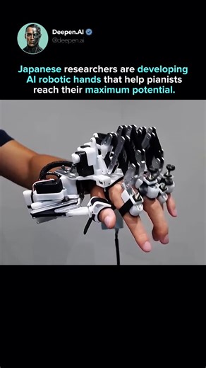 AI. Tech. The next evolution. on Instagram: "This isn’t just a robot moving fingers.�A team at Sony Computer Science Laboratories in Tokyo developed a robotic hand exoskeleton that guides each finger of expert pianists, helping them play faster and more precisely. Even players who had plateaued improved after a single 30-minute session. This shows how AI can reshape not just skill, but how our brains control movement. It quietly points toward a future where learning complex abilities becomes saf