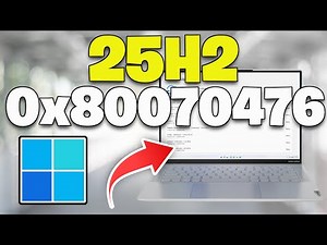 Version 25H2 Not Installing Error Code 0x80070476 We Couldn't Install This Update On Windows 11 FIX