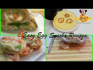4 EASY EGG SNACK RECIPES