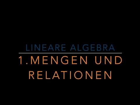1. Mengen und Relationen