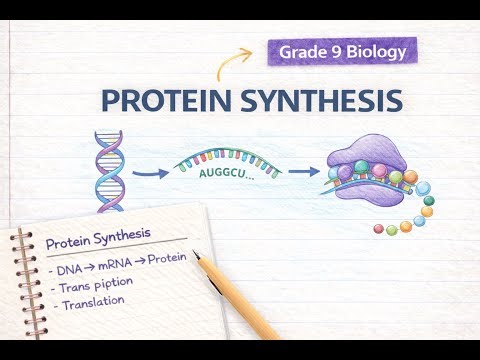 Protein Synthesis Explained | Grade 9 Biology Notebook Notes