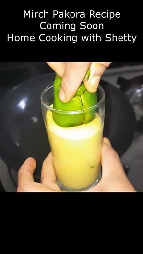 How to make Mirchi Pakora || Quick, Easy & Simple Recipe || Home Cooking with Shetty #shorts