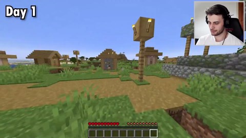 Witness the impossible 100 day hardcore Minecraft villager survival challenge