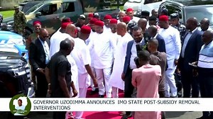 IMO STATE POST-SUBSIDY REMOVAL INTERVENTIONS ... Governor Hope Uzodimma announces interventions to ameliorate the effects of subsidy removal on Imolites. At an expanded meeting with various stakeholders and leadership of trade unions in Imo State, His Excellency Distinguished Senator Hope Uzodimma has announced post-subsidy removal interventions in the State for Imo workers and tradesmen. Top on the list is the immediate increment of the worker's minimum wage by over 30% thereby raised to N40,00