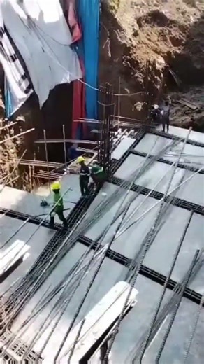 Structural Frame work of driveway basement 1. #construction #shorts