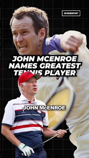 John McEnroe settles the tennis GOAT debate 🎾 #johnmcenroe #tennis