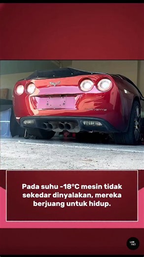 LANIFACT on Instagram: "Inilah Chevrolet Corvette C6 bermesin LS2 V8 yang mencoba melakukan cold start dalam kondisi suhu ekstrem di bawah nol, Pada temperatur serendah ini, oli mesin mengental, pengabutan bahan bakar memburuk, daya baterai menurun, dan komponen logam menyusut, semuanya membuat proses pembakaran jauh lebih sulit, Jeda sebelum mesin menyala itu bukan karena ragu, itu adalah hukum fisika. Begitu mesin akhirnya hidup, raungan agresif yang terdengar bukan drama, Itu adalah ECU yang