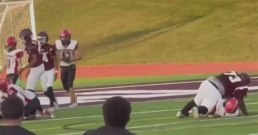 Michigan high school football player jumps on opponent, fractures his spine