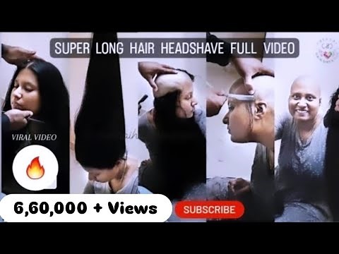Indian Women Headshave | Full Video | Super Long Hair Shave | ‪@chennaihairdonation‬