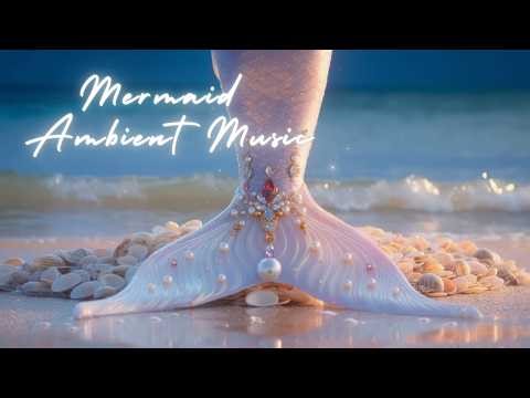 Waves Whisper at Sunset 🌅 Mermaid Ambient Music for Stress Relief & Peaceful Moments