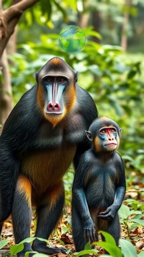 The Most Colorful Primate: Mandrill! 🐒🌈