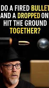 Do a Fired Bullet and a Dropped One Hit the Ground Together? #experiment