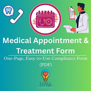 Medical Appointment & Treatment Form | One-page, Easy-to-use Compliance Form (PDF) - Etsy UK