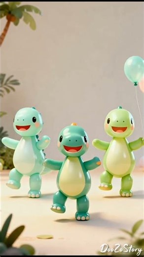 Cute Dinosaurs Dance. #animation #cartoon #dance