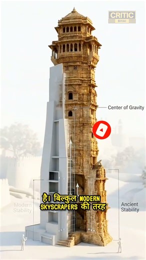 How Chittorgarh's Vijay Stambh Stood Tall Without A Foundation? #shorts