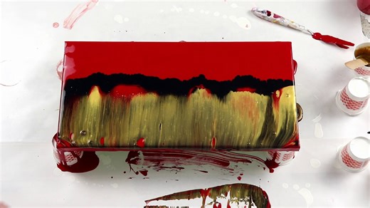 Swipe Technique with Sheleeart Recipe | Acrylic Pouring Technique