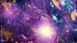 A fluorescence microscopy animation showing the growth of new vessels within a tissue being aided by the presence of stem cells.